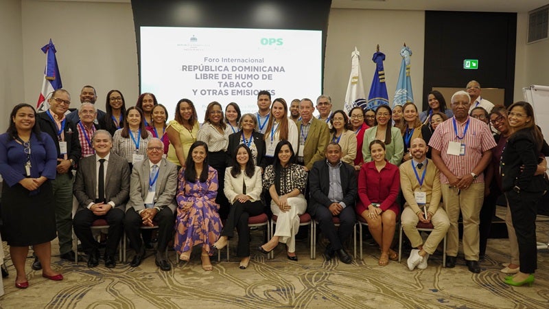 República Dominicana avanza hacia ambientes 100% libres de humo de tabaco y otras emisiones con apoyo de la OPS/OMS