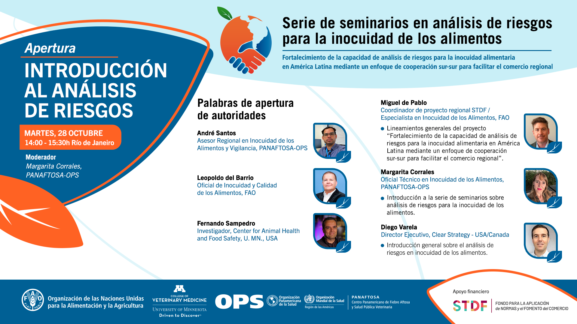 ""banner seminarios virtuales análisis de riesgo en inocuidad alimentaria