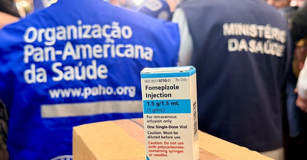 Unidade do medicamento fomepizol