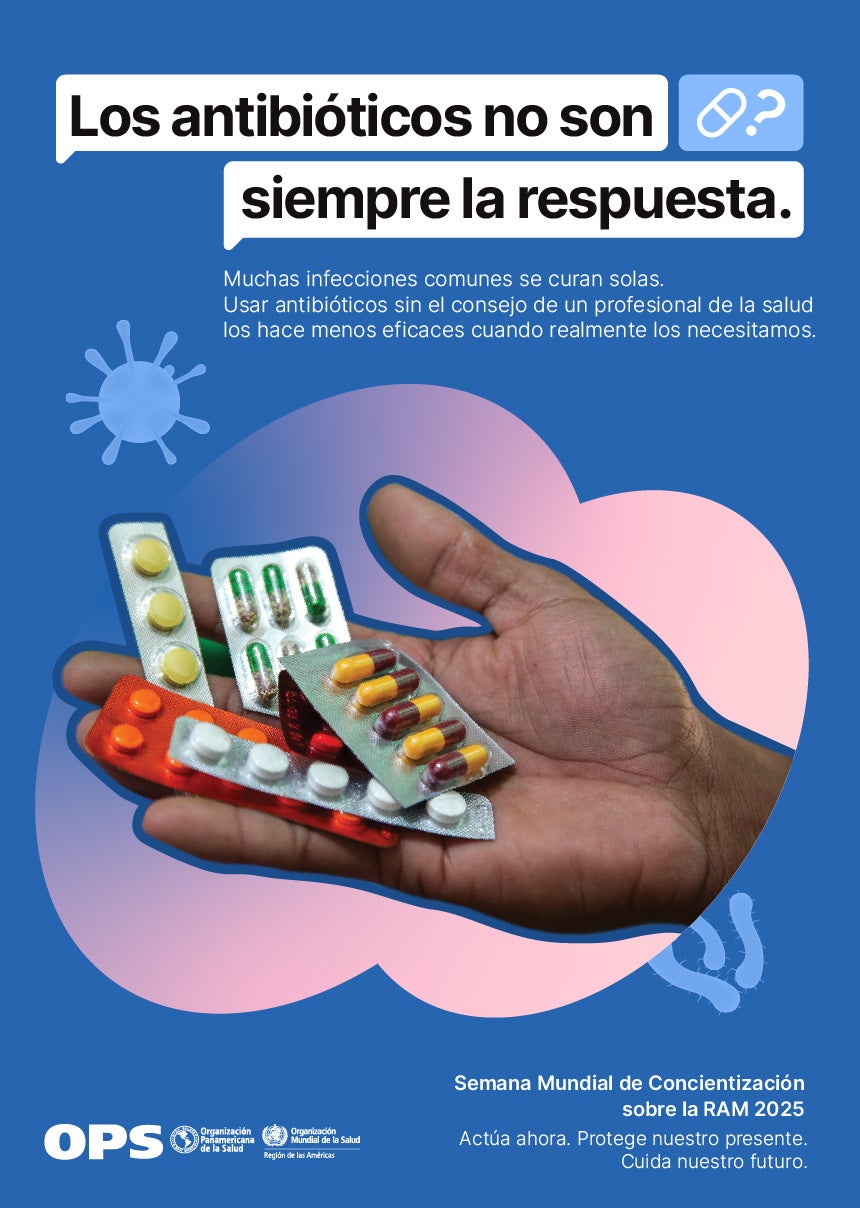 Semana Mundial de la Concientización sobre la Resistencia a los Antimicrobianos poster