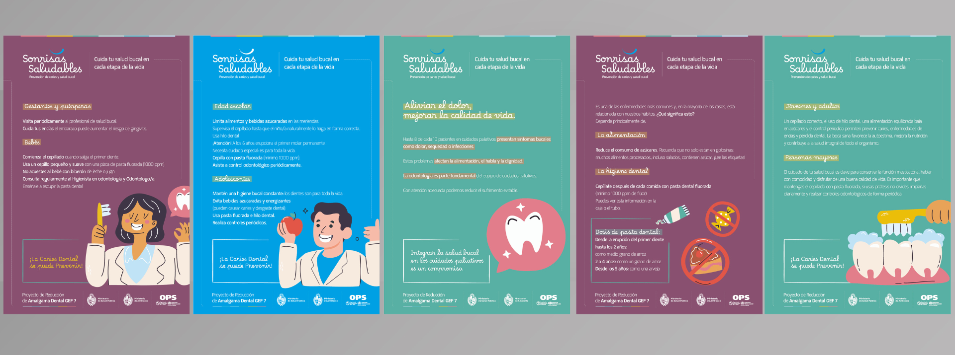 Afiches cuida tu salud bucal 