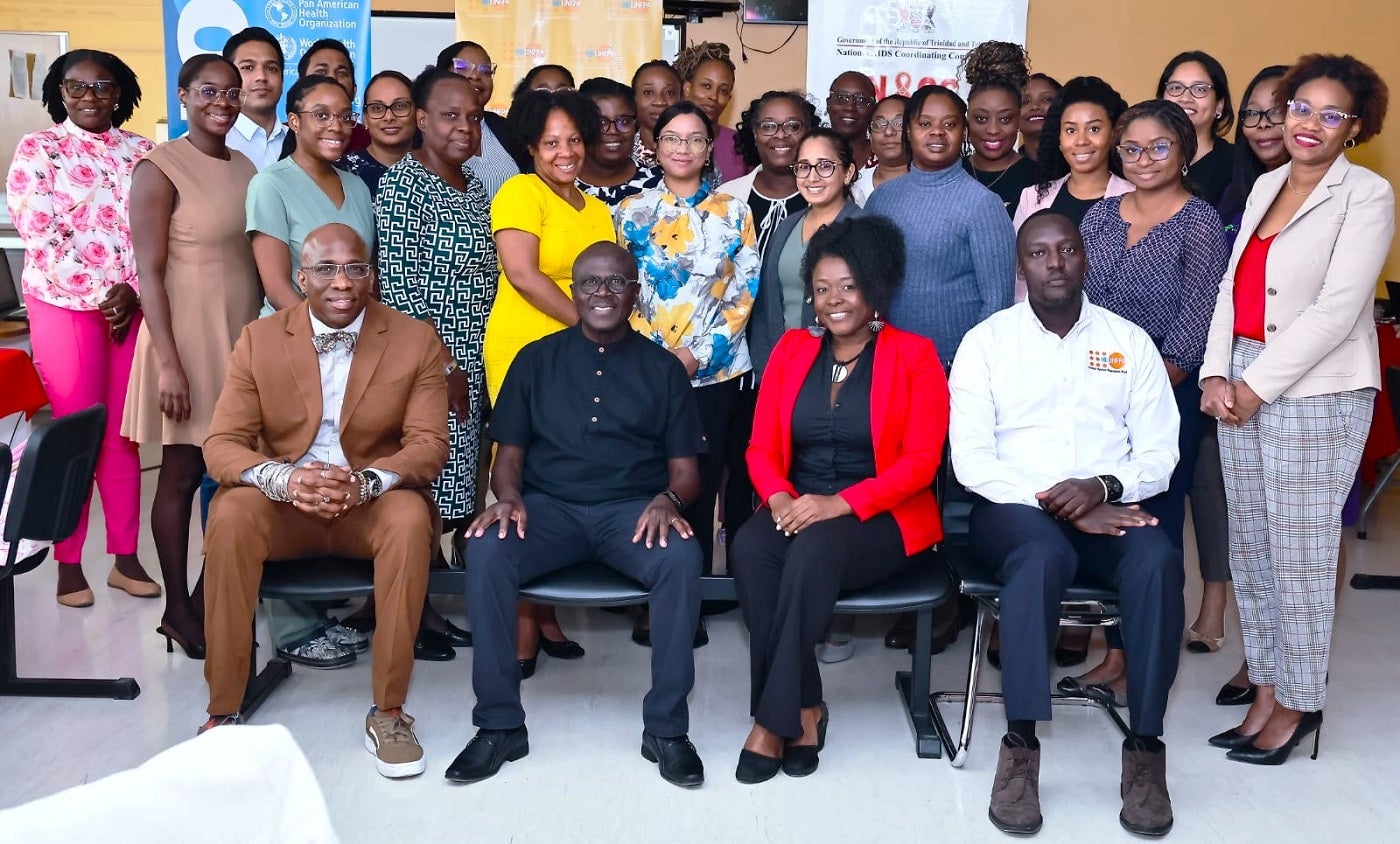 Facilitators and participants of the Sexually Transmitted Infections Management workshop at the Eric Williams Medical Sciences Complex