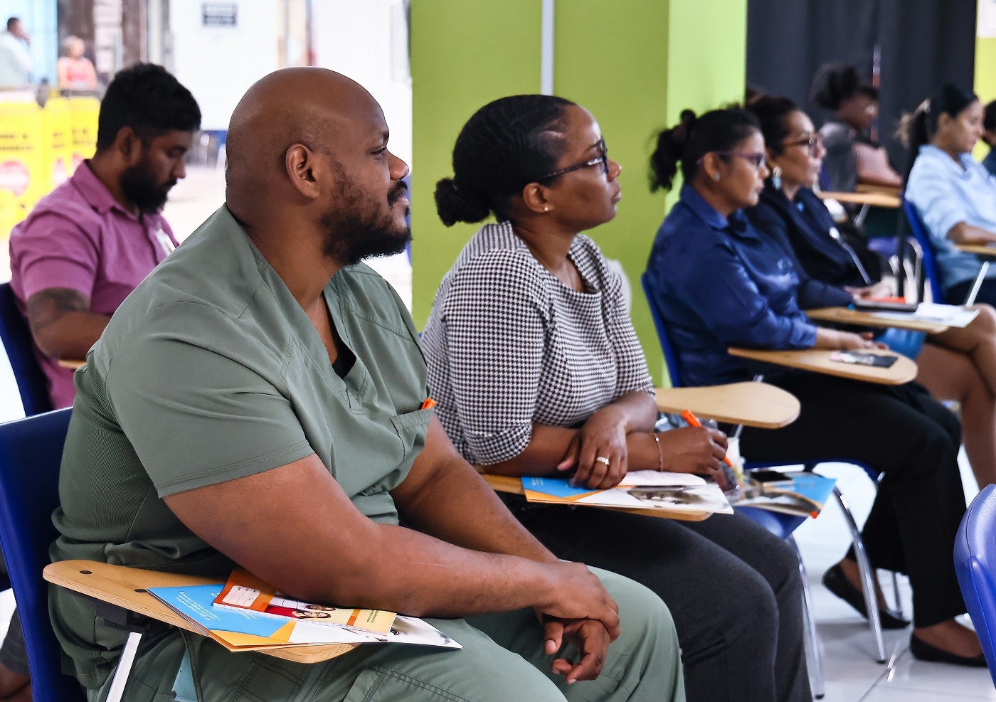 Attentive participants of the Sexually Transmitted Infections Management workshop at the San Fernando Teaching Hospital