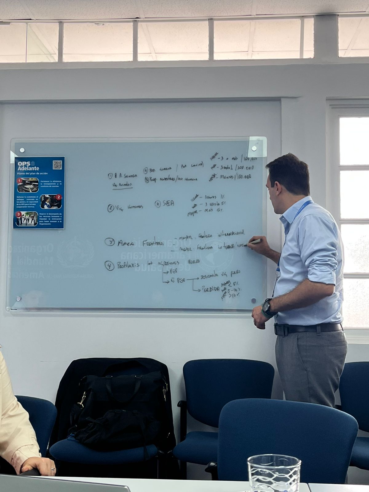 ""técnico de PANAFTOSA hablando sobre vigilancia de rabia