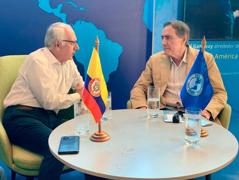 Dr. Jabas y Ministro de salud Colombia Dr. Jaramillo