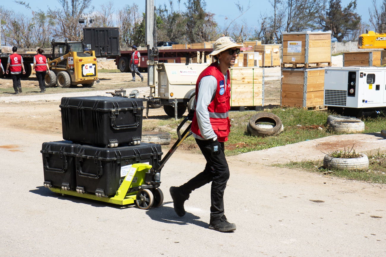 Field hospital set-up