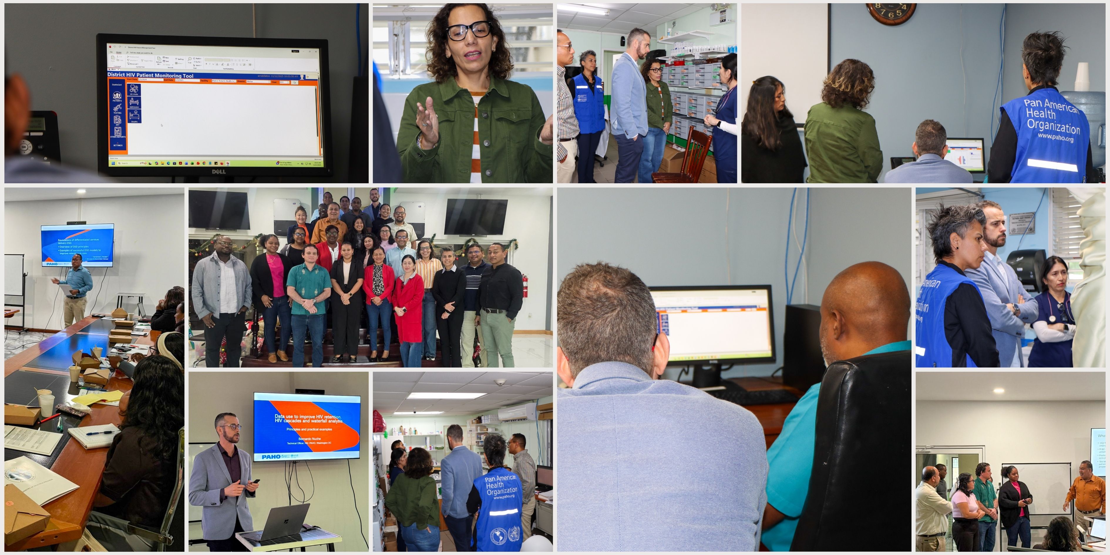 Photo Collage of HIV Mission in Belize