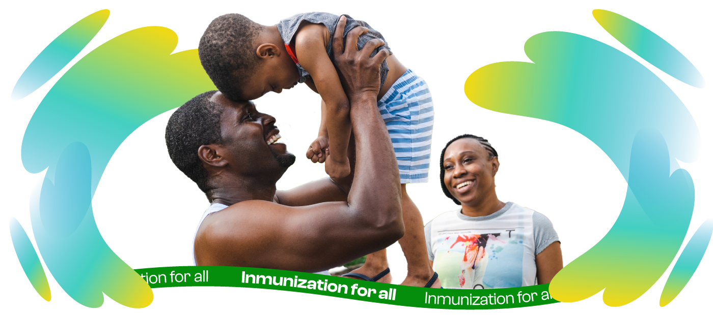 VWA 2025 campaign header family of three carrying their baby happy