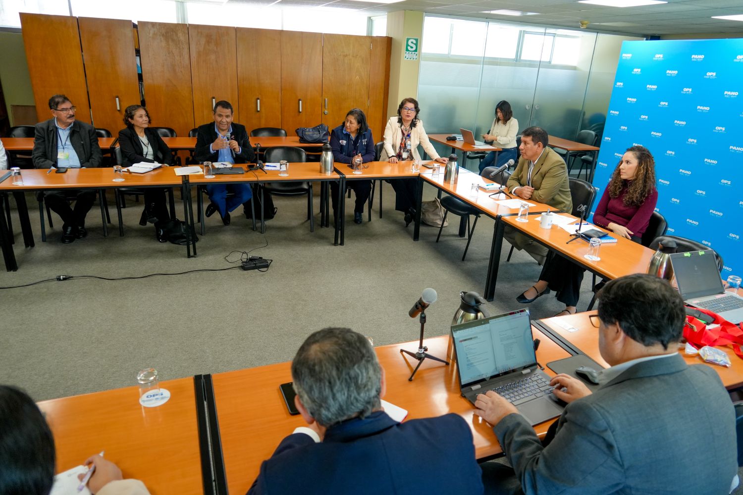OPS/Luz Rospigliosi || Reunión multisectorial contó con el acompañamiento técnico de la OPS, Dra Hala Boukerdenna (Asesora NMH). 