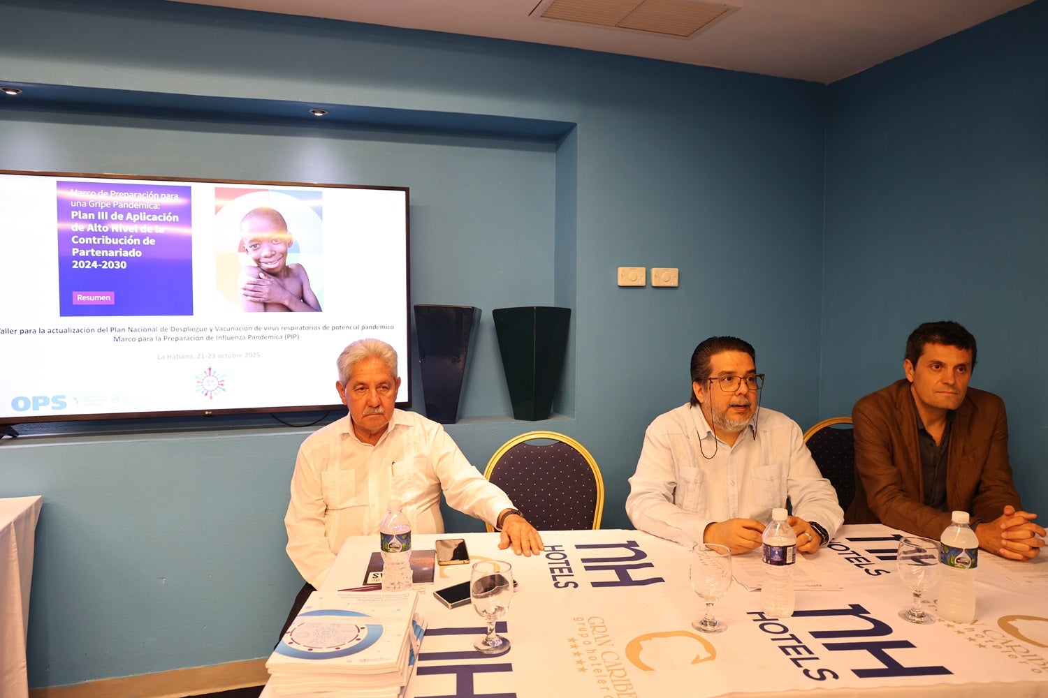 Presidencia Taller PNDV en OPS Cuba