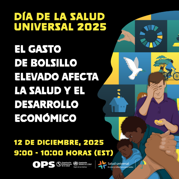 Rostro con ilustraciones de palomas, familias en bicicleta, paciente visitando el médico, y demás.