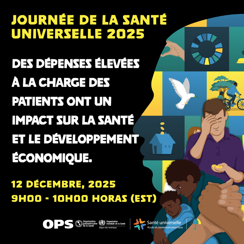 Rostro con ilustraciones de palomas, familias en bicicleta, paciente visitando el médico, y demás.