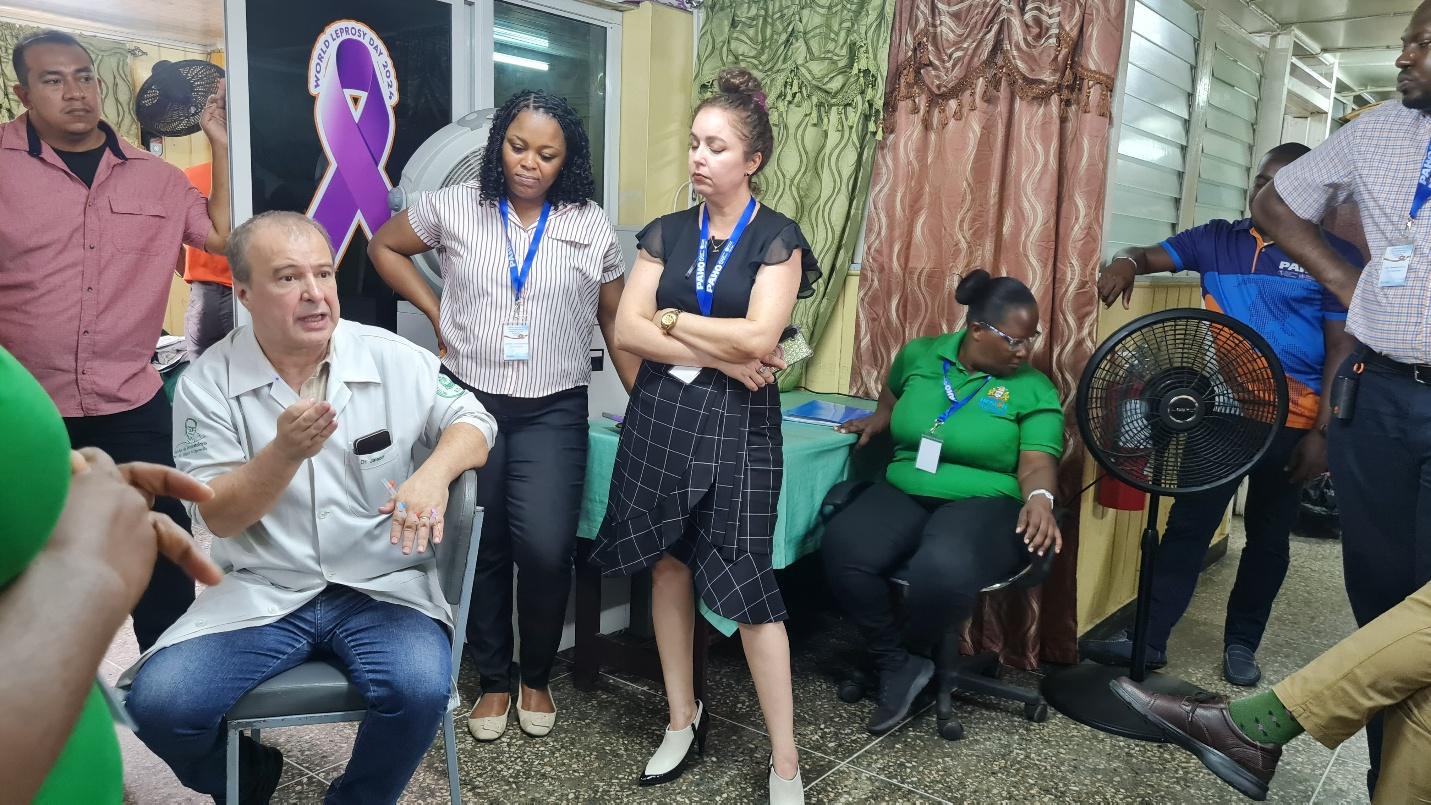 Dr Barreto and participant