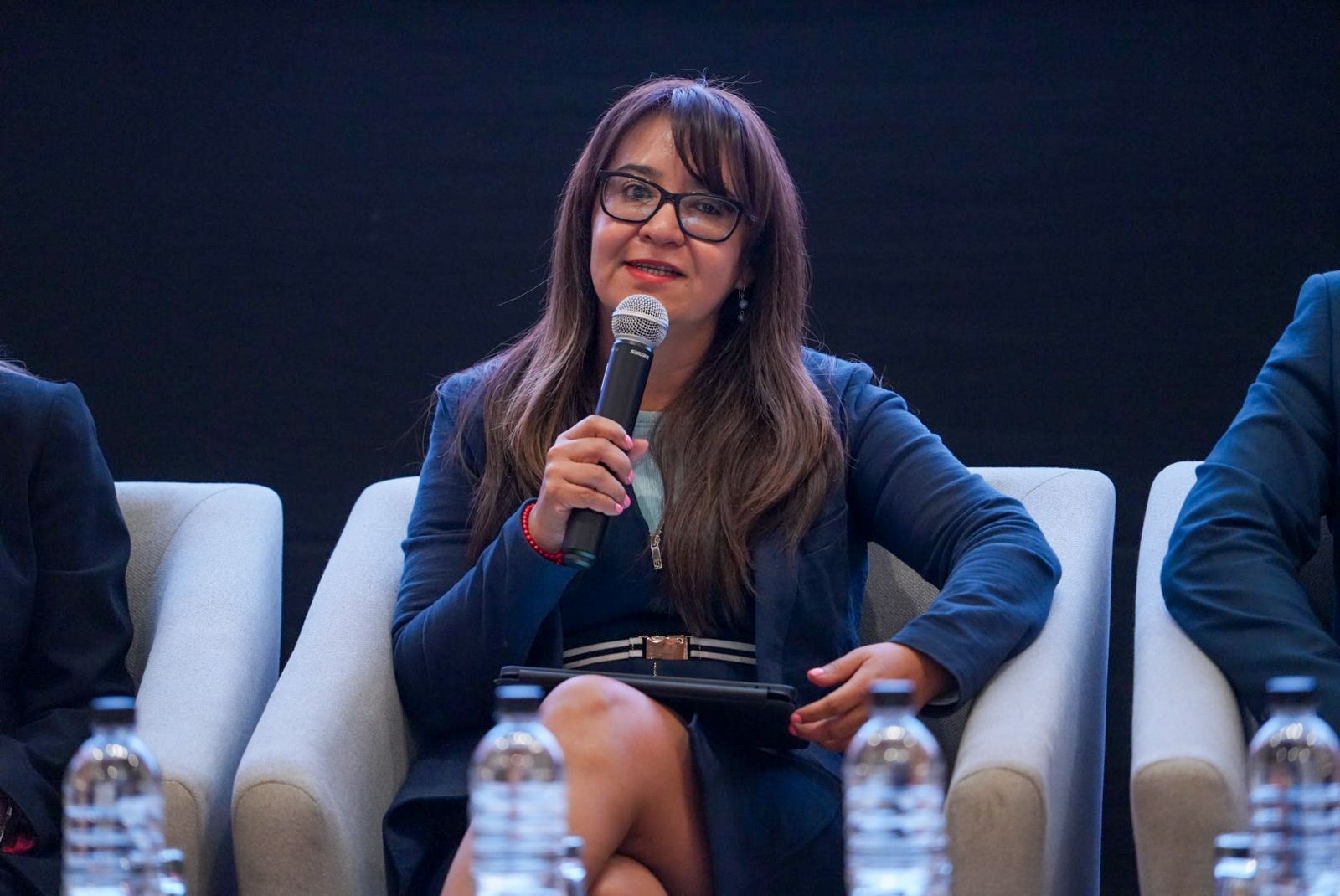 Sonia Quezada, representante de OPS/OMS en Ecuador interviene durante Simposio