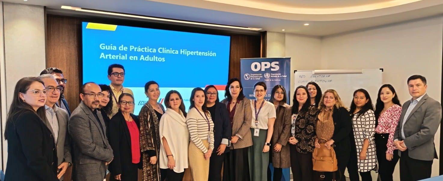 reunicón cooperación técnica OPS en Ecuador por guías GRADE