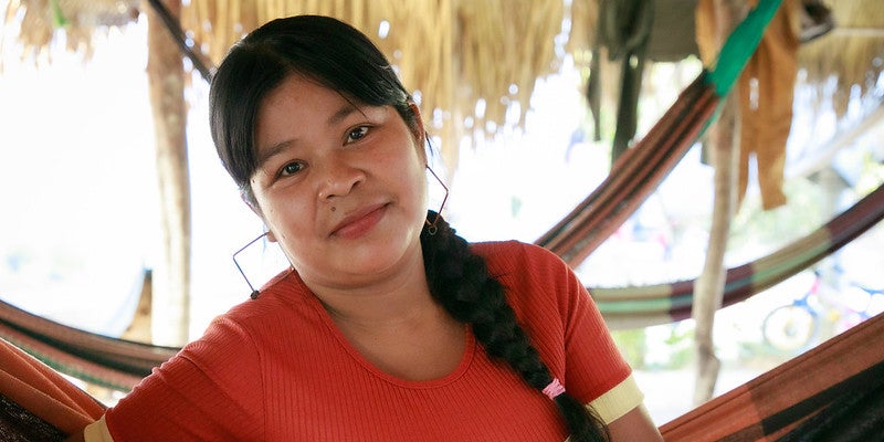 Mujer embarazada con VIH