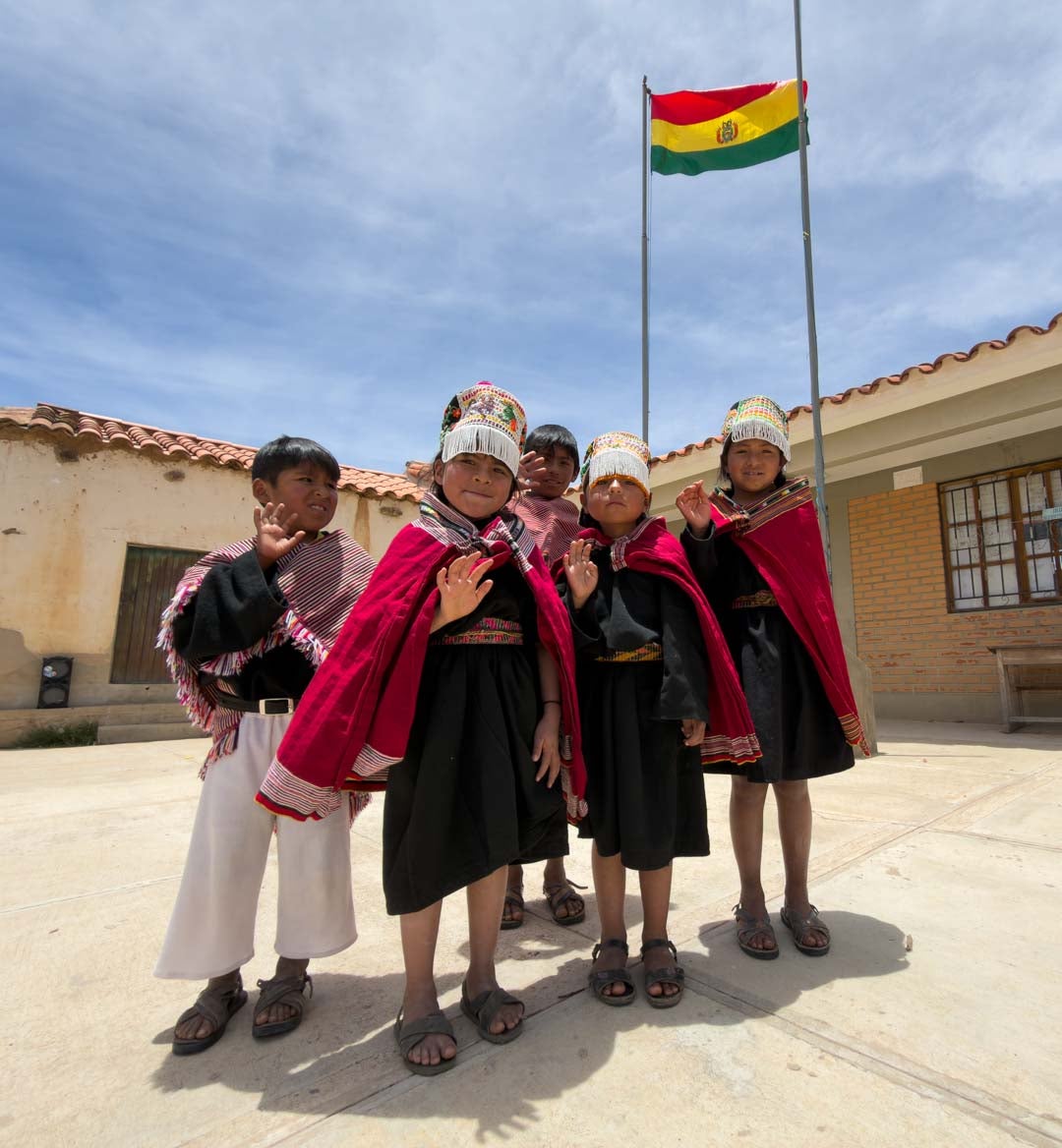 niños colegio Bolivia