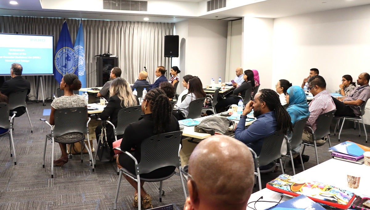 Some of the participants at the workshop for the Revision of the National Essential Medicines List (NEML) Trinidad and Tobago
