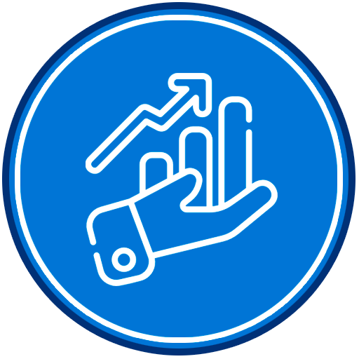 scaling or growth icon