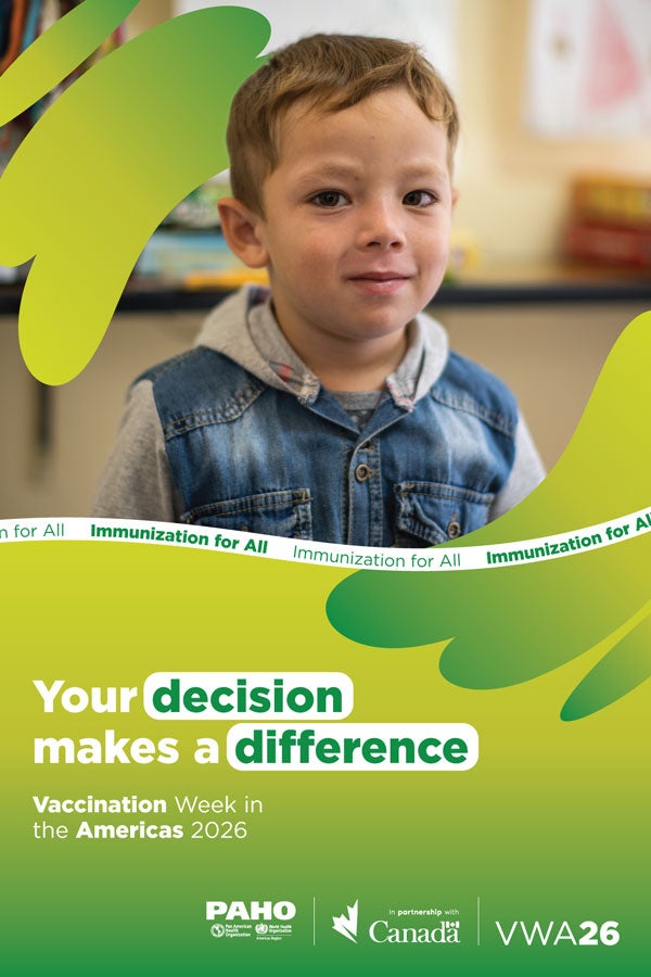 VWA 2026 boy in health facility poster