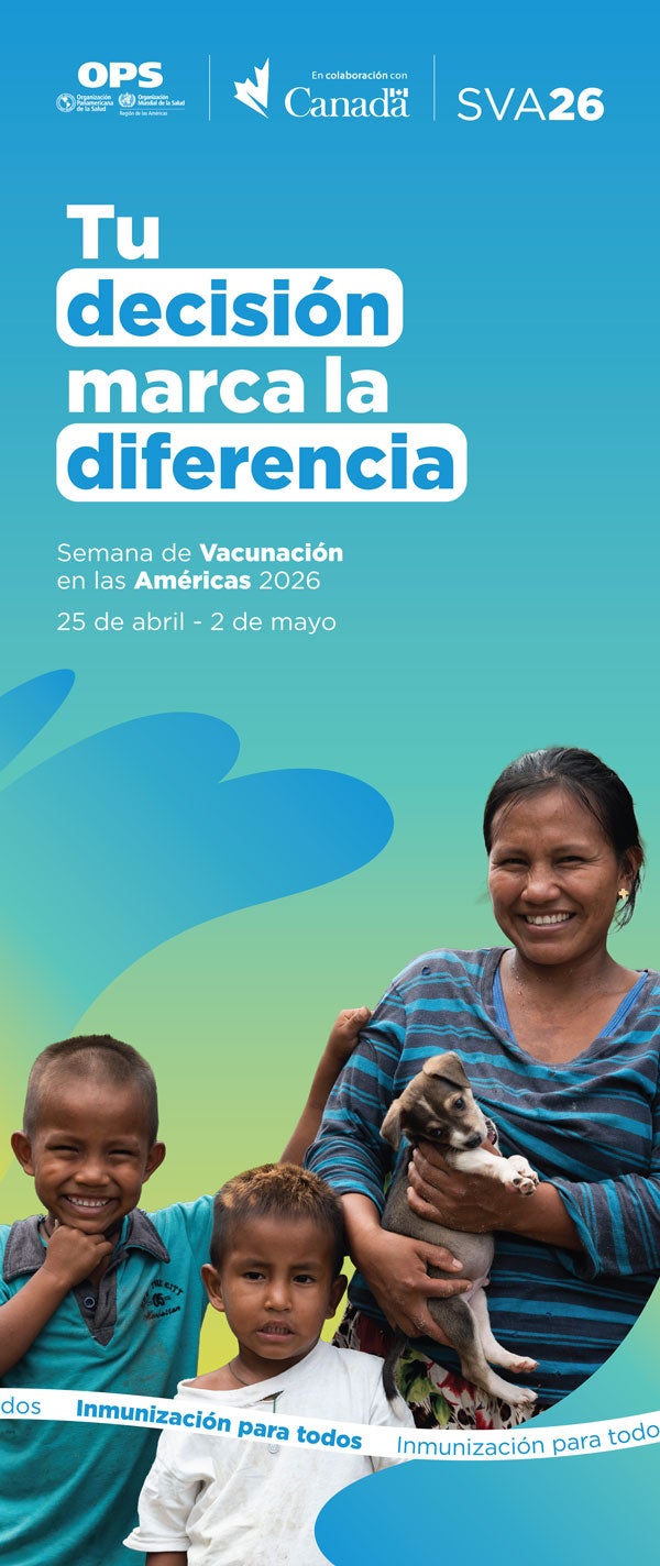 VWA 2026 family poster roll up banner spanish