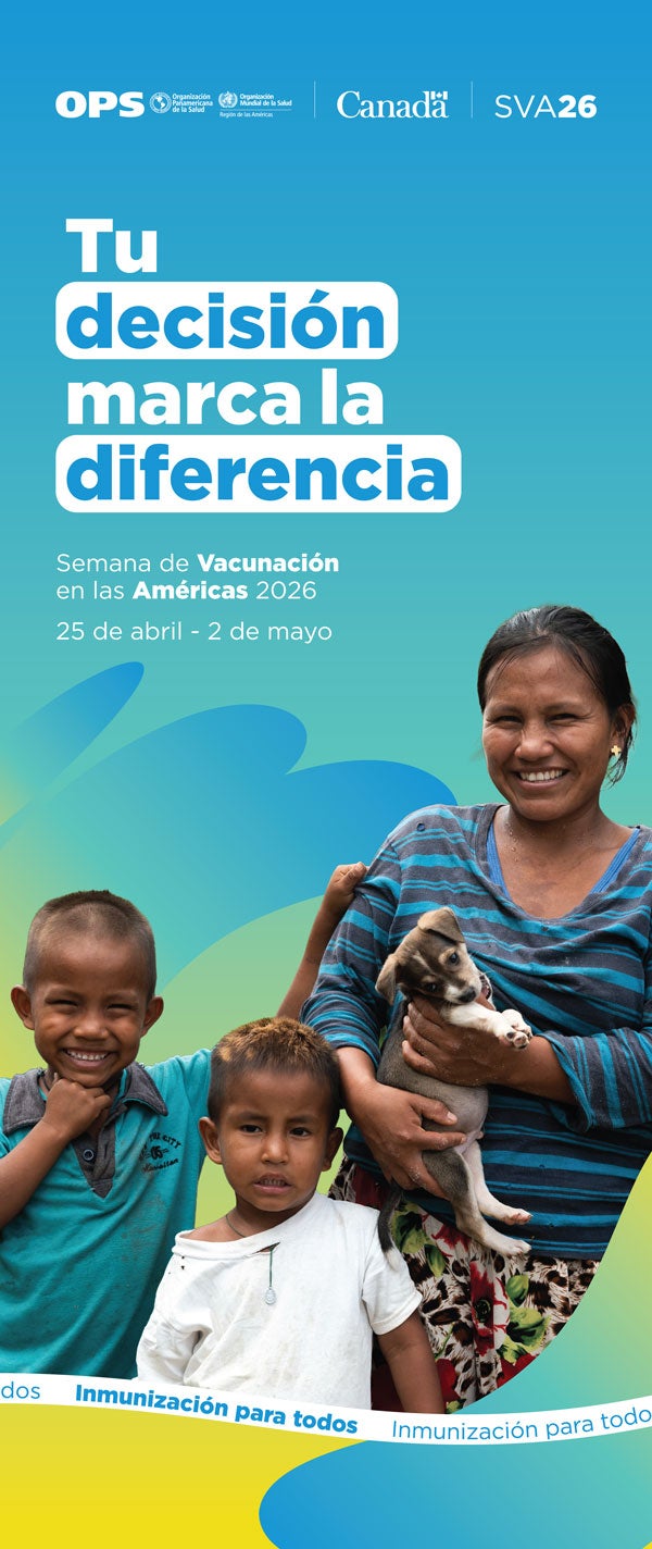 VWA 2026 family poster roll up banner spanish