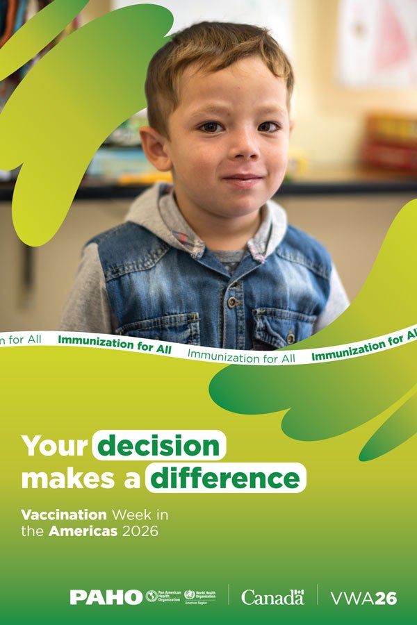 VWA 2026 boy in health facility poster