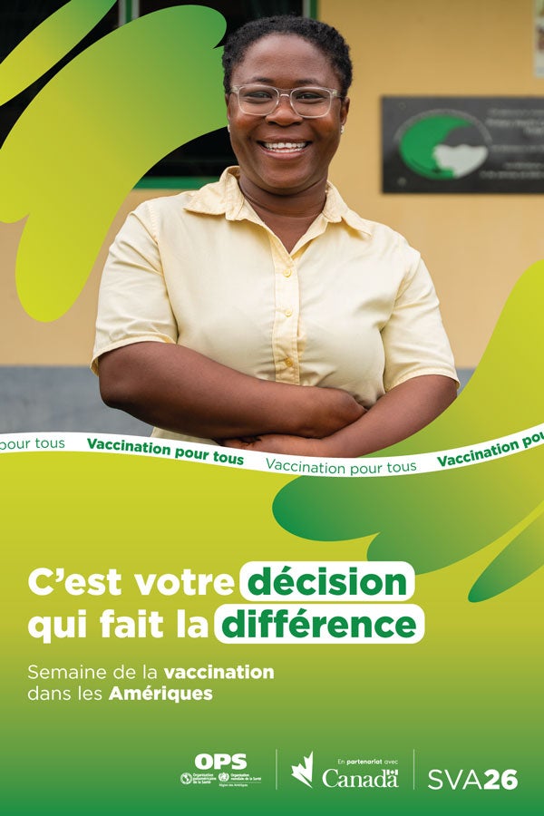 VWA 2026 healthcare worker poster french