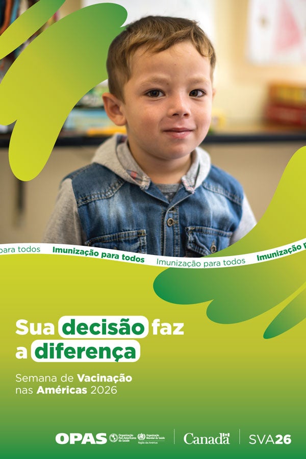 VWA 2026 boy in health facility poster portuguese