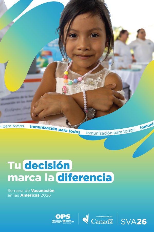 VWA 2026 girl in health facility poster spanish