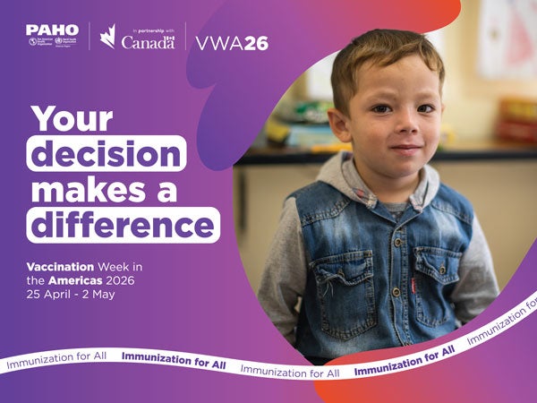 VWA 2026 boy in health facility backing banner