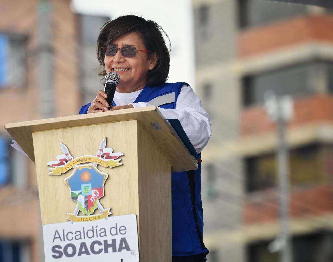 Doctora Gina Tambini, PWR Colombia durante acto inaugural