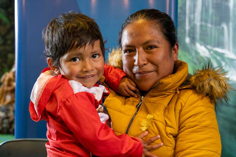 Madre con su hijo