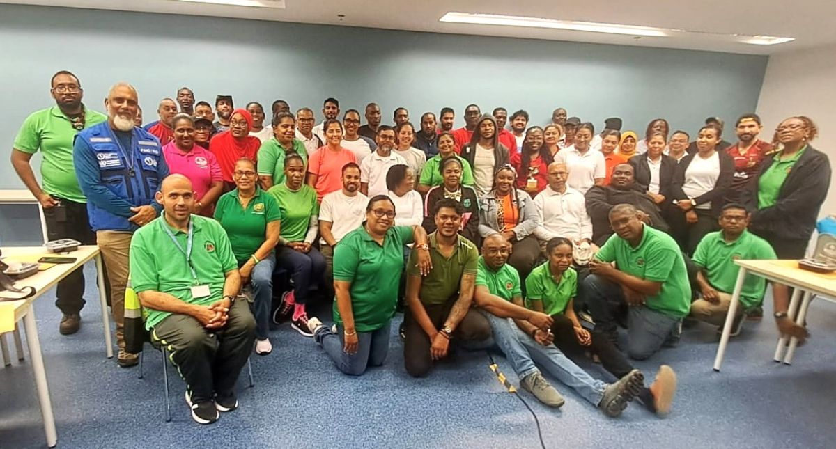 Participants of the ERHA segment of the Mass Casualty Management (MCM) Training Programme 2026 with main facilitator Peter Burgess ( 2nd row left)