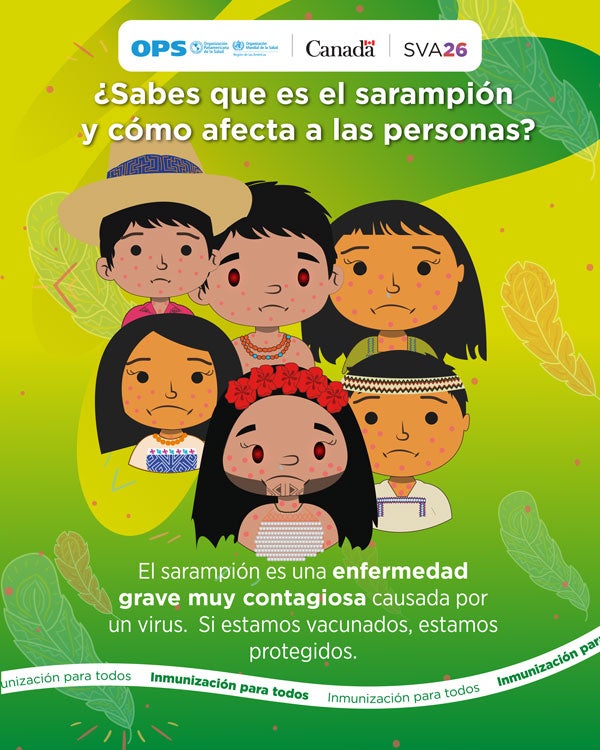 Tarjetas sobre sarampión Panamá