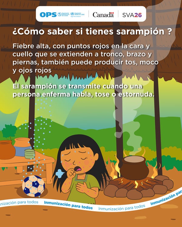 Tarjetas sobre sarampión Panamá