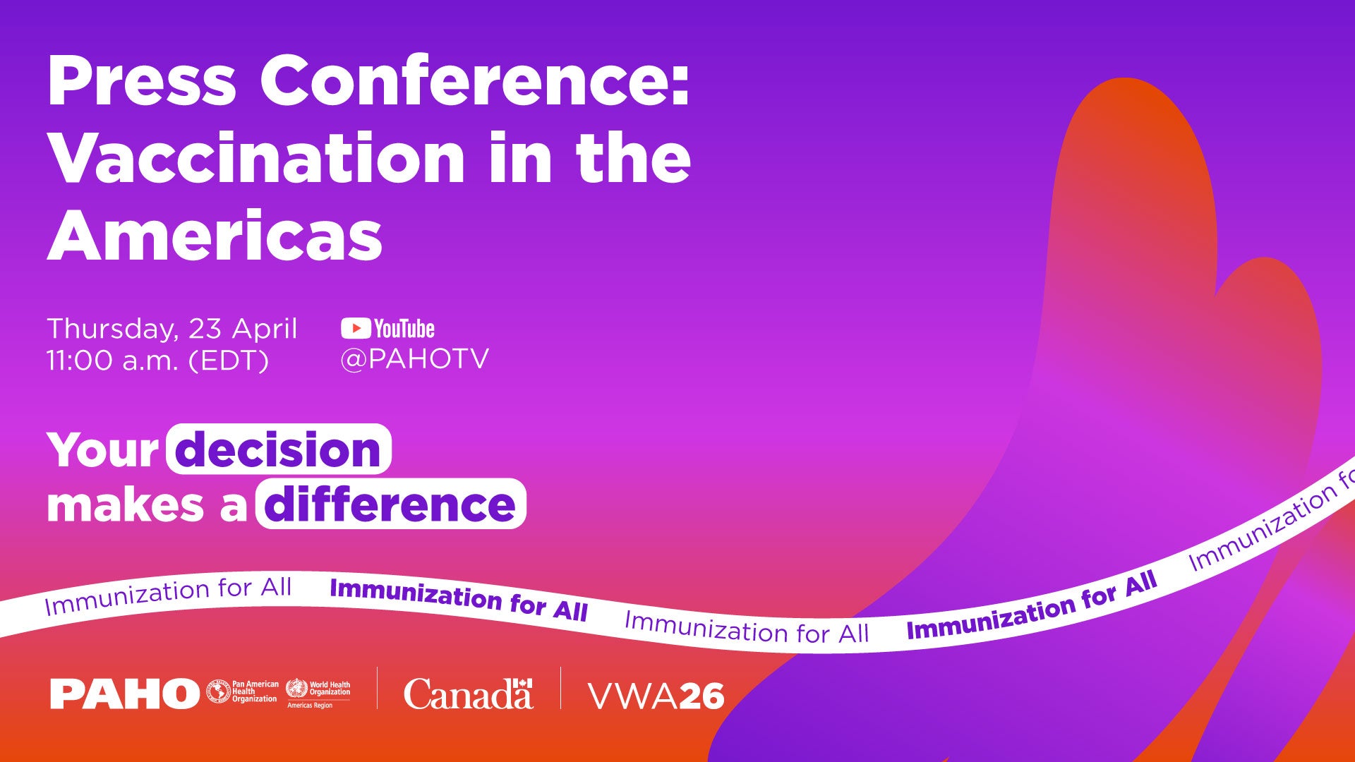 Press Conference: Vaccination in the Americas
