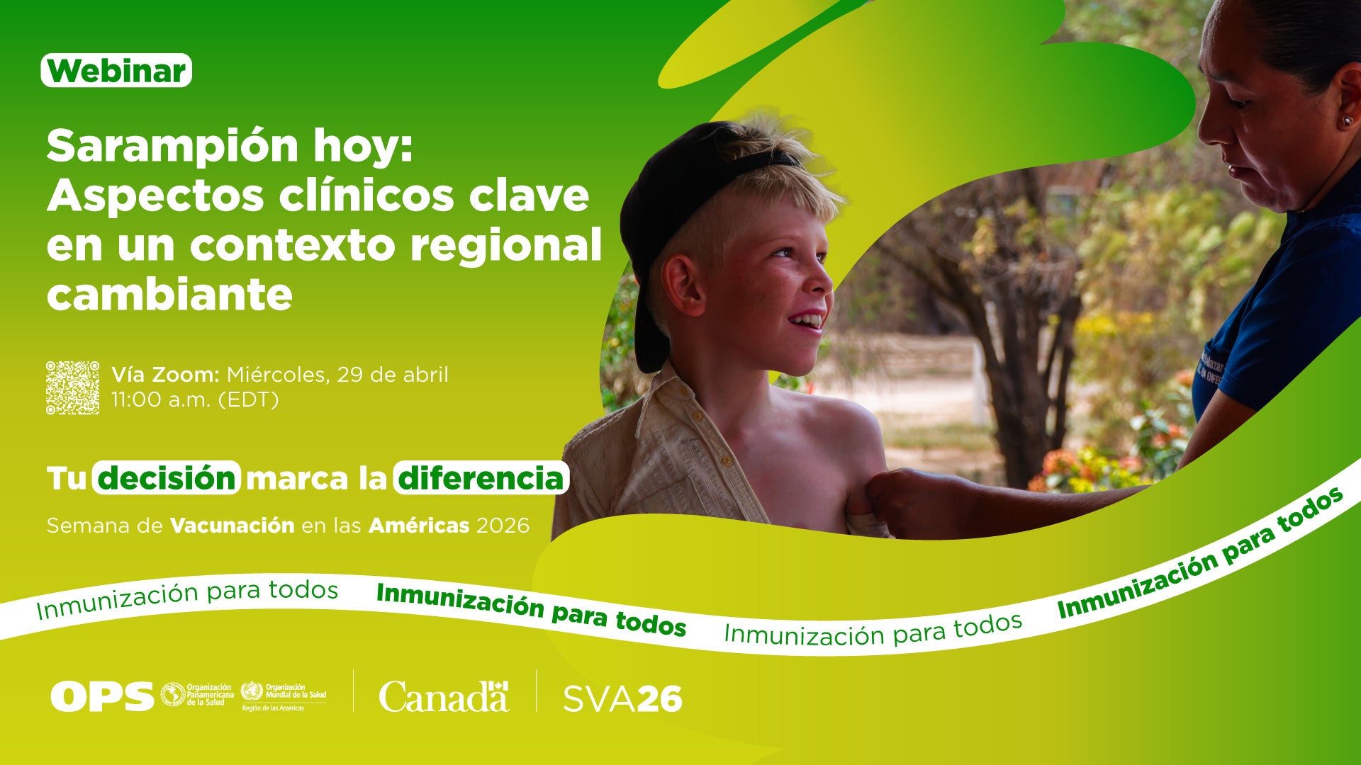 webinar sarampión hoy en español