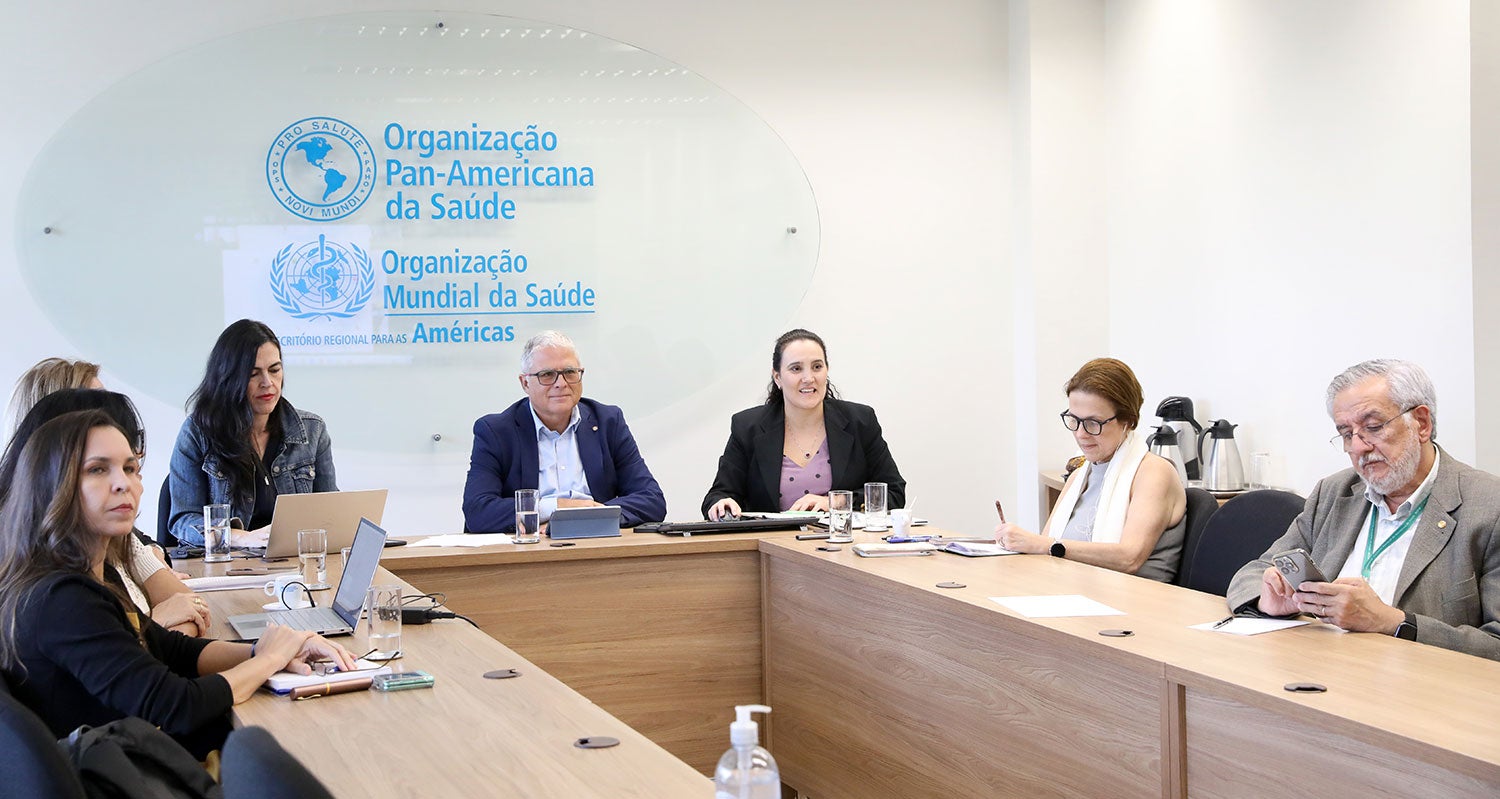 Reunião híbrida com Centros Colaboradores