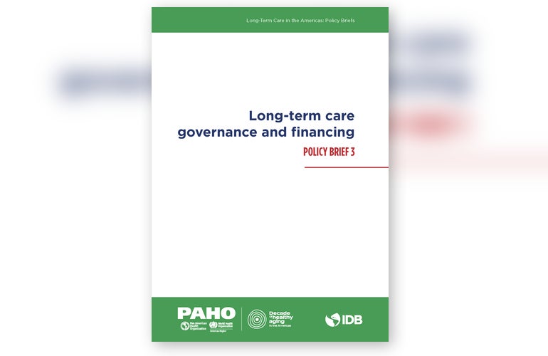 Long-term care governance and financing. Policy Brief 3 Cover