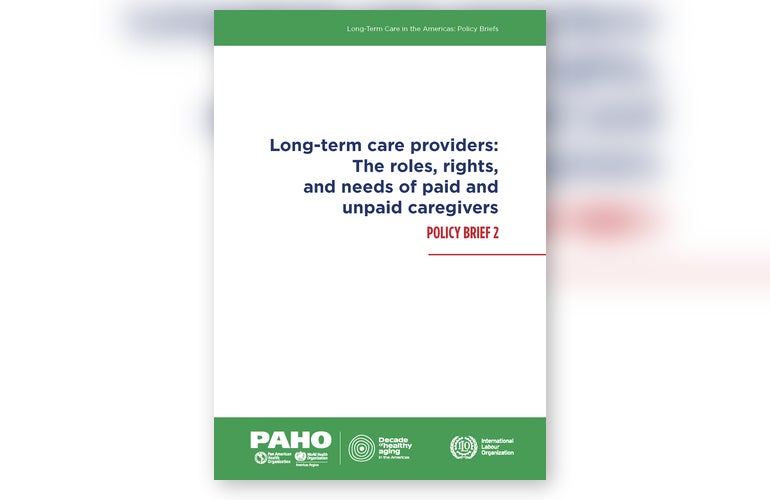 Long-term care providers: The roles, rights, and needs of paid and unpaid caregivers. Policy brief 2 Cover