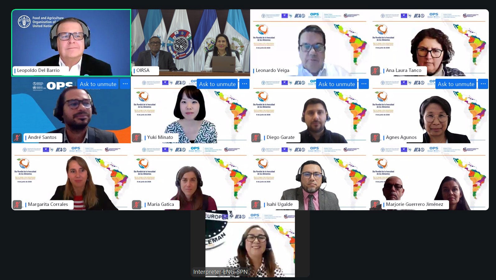""foto grupal de los participantes del seminario del día mundial de la inocuidad de los alimentos