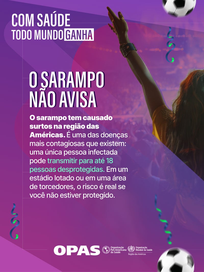 O sarampo não avisa