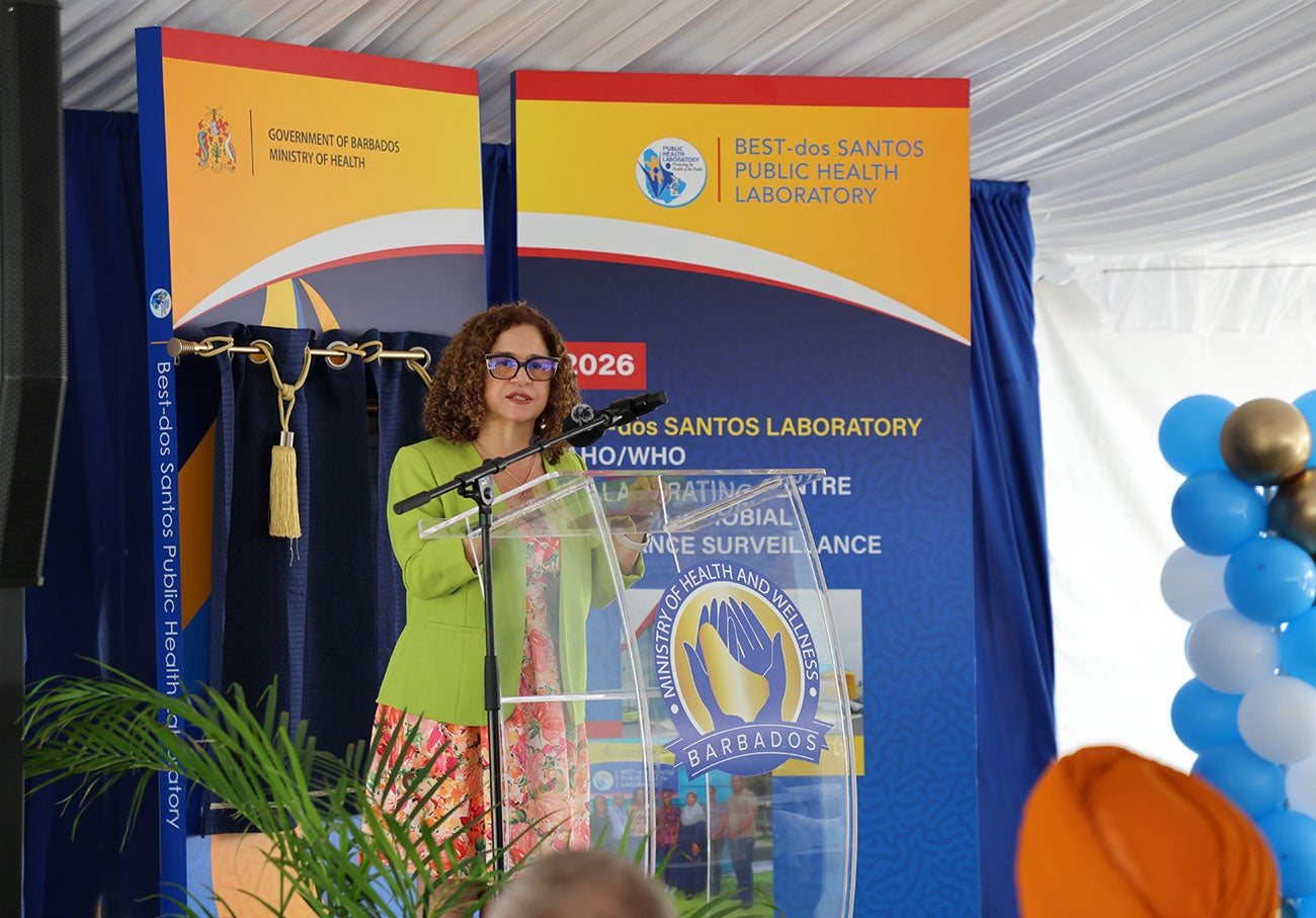 Dr. Amalia Del Riego, PAHO/WHO Representative for Barbados and the Eastern Caribbean Countries
