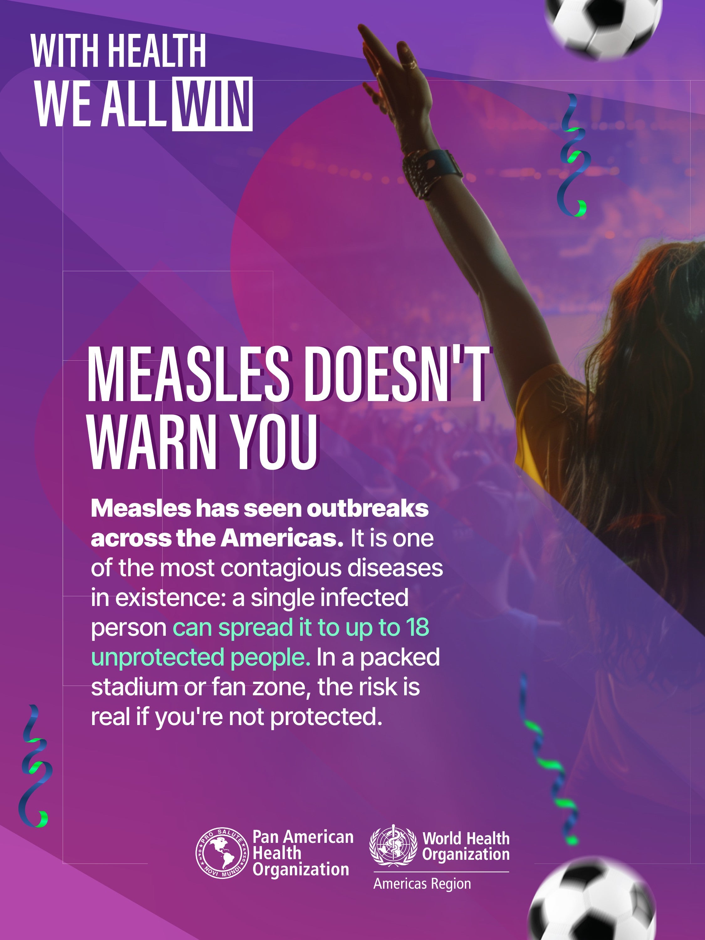 Measles doesn't warn you