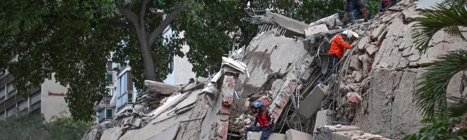 Edificios colapsos. Terremoto Venezuela