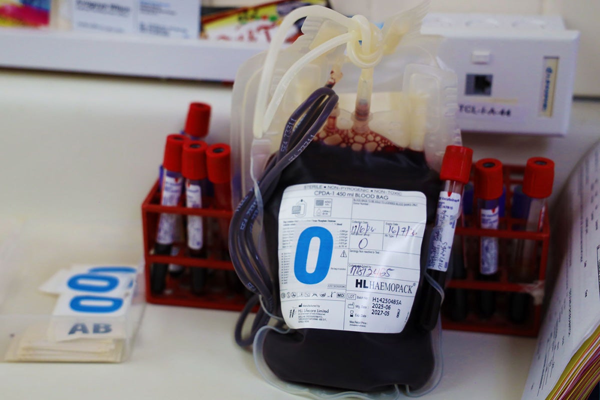 blood donation bag