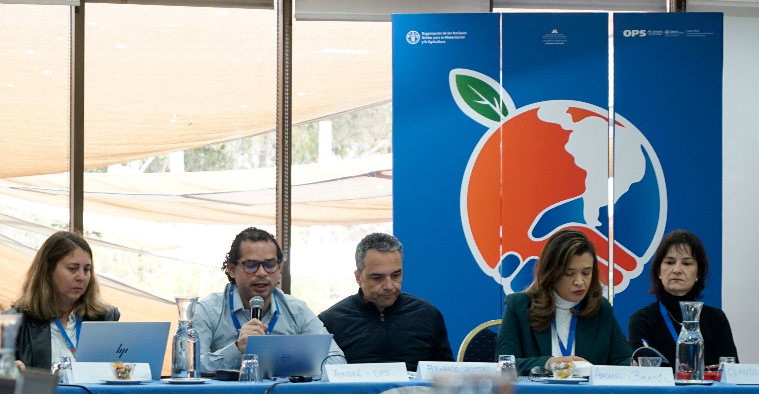""técnicos de ops, fao y Universidad de Minnesota en el Taller del Fondo STDF sobre análisis de riesgo en la inocuidad de los alimentos, en Chile