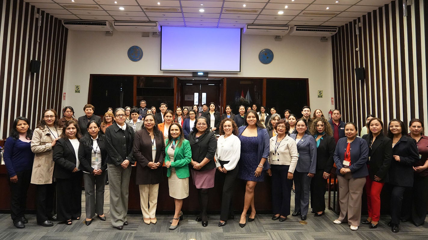 Participantes del Taller Nacional de Fortalecimiento de la Gestión de las Coordinadoras de la Etapa de Vida Niño realizado en la sede de OPS en Perú.