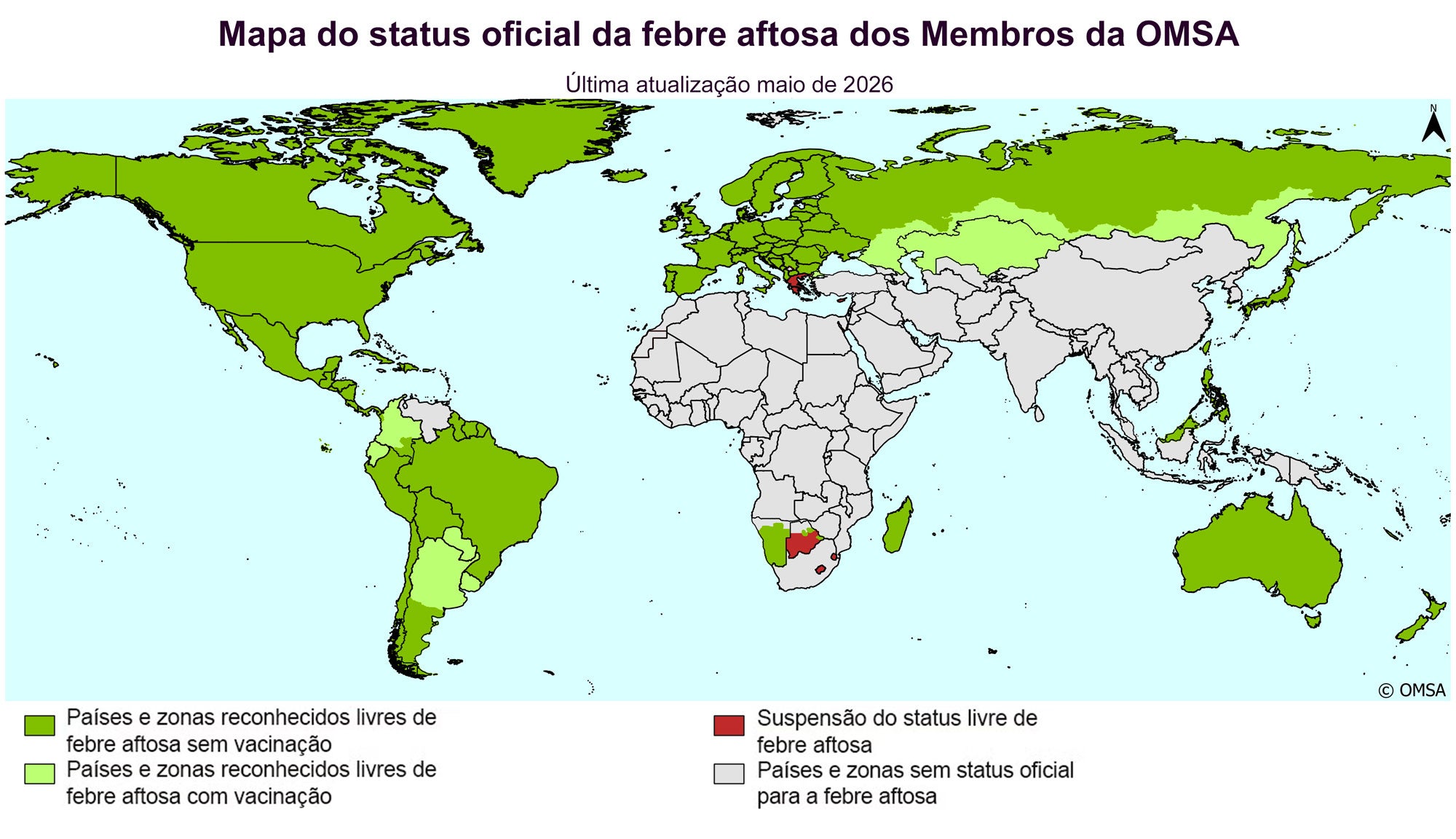 """"mapa estatus fiebre aftosa